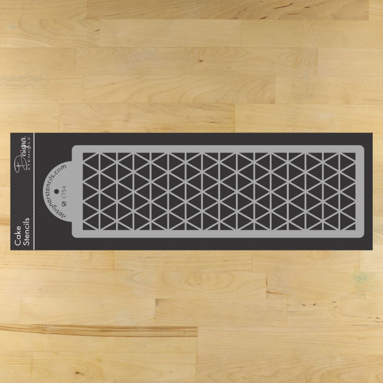 Triangle Quilt Pattern Cake Stencil | C754 by Designer Stencils |
